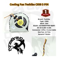 Toshiba Satellite Cooling Fan C850 C855 C875 C870 3PIN 1 Month Warranty XS10N05YF05V-BJ001 DC 5V 0.2