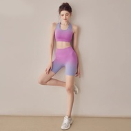 Professional Women's Dopamine Gradient Yoga Suit - Perfect for Outdoor Running & Fitness Training