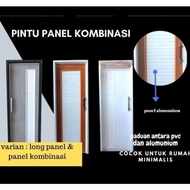 Ready Pintu Kamar Mandi Pvc + Aluminium - Panel Kombinasi Aluminium