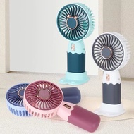 Fruit Fresh USB Fan Mini Portable USB Mini Fan Cooling Strong Wind Rechargeable Handheld Kipas Mini With Phone Stand