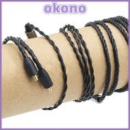 OKONO MMCX to Type C Headphone Cable, 120cm / 47.24in Built In Microphone 4-Strand Braided Upgrade C