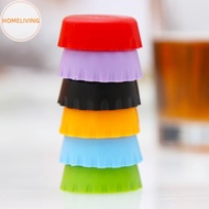 homeliving 6pcs Reusable Silicone Bottle Caps Beer Cover Soda Cola Lid Wine Saver Stopper SG