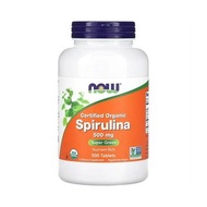 美國Now Foods Organic Spirulina 有機螺旋藻500毫克，500粒裝