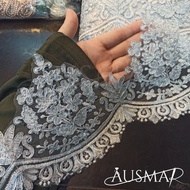 BORDER LACE TINGGI / SEQUIN BORDER LACE / BORDER LACE PENGANTIN (METER)