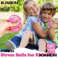 KAREN1 Sugar Stress Ball Sensory Toys, Cute Funny Bear Squishy Fidget Toys,  Soft Gummy Bear Stress 