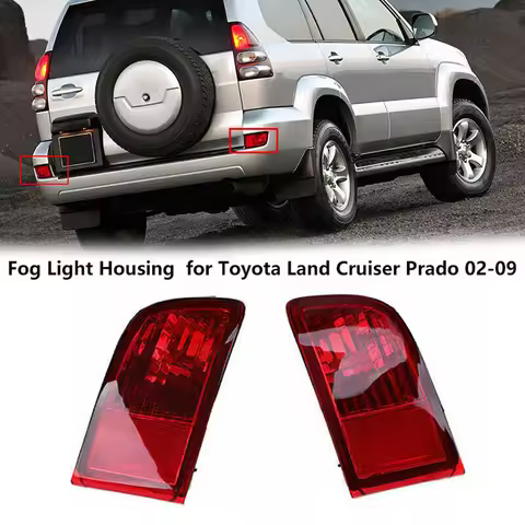 Rear Bumper Rear Fog Lamp For 2002-2009 Toyota Land Cruiser Prado 120 LC120 FJ120 TX VX 2700 4000 4.