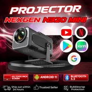 EXGEN Projector HY320 Mini Android 11 1080P 4K Projector Dual Band WiFi