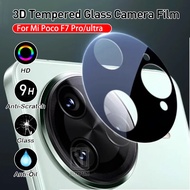 For pocophone F7 ultra F7 5G 3D Curved Tempered Glass Camera Protector Cover Case For Xiaomi Poco X7