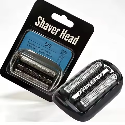 Replacement Head 53B Fit For Braun S5 Electric Shavers Razor, S6 Foil and Cutter Fit For 6072cc, 609