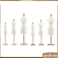 [PerfkMY] Doll Dress Display Holder Doll Female Dress Form Mannequin, Mini Tailor Seamstress for BJD
