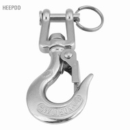 HEEPDD Swivel Eye Clevis Lifting Hook with 350KG Working Load Limit 304 Stainless Steel Snap for Mac