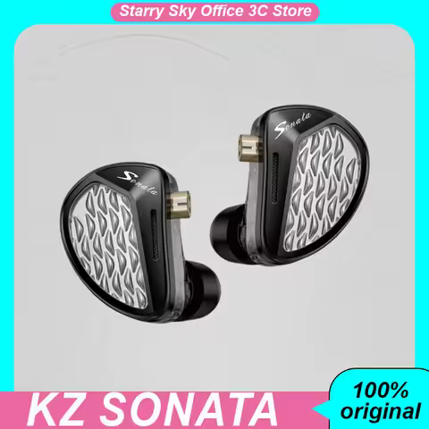 Kz Sonata Wired Earphones Hifi Grade High-Quality Ergonomics Adjustable Tuning High-Performance Cust