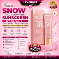DHERBS SNOW TINTED SUNSCREEN + MOISTURIZER SPF50