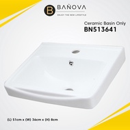 BANOVA Bathroom Cabinet Basin Toilet Basin Ceramic (Basin Only) - 513641