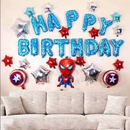 Spiderman Birthday Set/Balon Karakter/balon ulang tahun