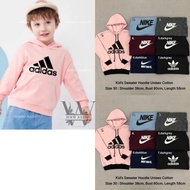 Casual Kids Long Sleeve Sweater Hoodie Budak Cotton Unisex⚡️Ready Stock ⚡️Borong Murah⚡️Baju Pemborong ⚡Pemborong Baju Murah