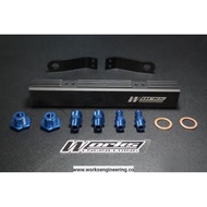 Works Engineering 燃油导轨套件 Mitsubishi 4B11 EVO 10 4G63 4 5 6 7 8 1 2 3 VR4 4G93 Engine Performance Par
