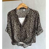 BLOUSE SIFON LEONY FREE TANKTOP WANIT|BLOUSE MOTIF LEOPARD|BLOUSE MOTIF MACAN