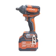 HUAQI HQ-WD420 21V Cordless Brushless Impact Wrench 420Nm High Torque Wrench (4/6/9Ah Battery Set)