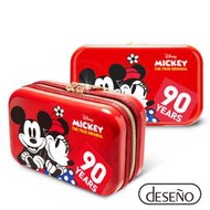 阿寶的店 Deseno Disney 迪士尼 米奇系列 90週年限量紀念 收納盥洗包 化妝包 航空硬殼包 201 甜蜜紅