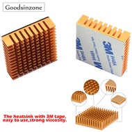 【Bestseller Alert】 2pcs 40mm X 40mm X 11mm Golden Aluminum Heatsink Cooling Fin For Cooling Mosfet V