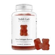 Unichi – Teddi Lab® 玫瑰膠原蛋白小熊軟糖 玫瑰花瓣味 60粒
