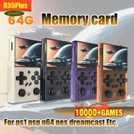 R35Plus Retro Video Game Console 64G 30,000+ Games Handheld Game Console Linux System for   PS1,A
