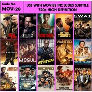 Usb With Movies Action Includes Subtitle MOV-28