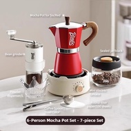 High Pressure Extraction Coffee Mocha Pot Household Italian Espresso Hand Brewed Coffee Pot Outdoor 