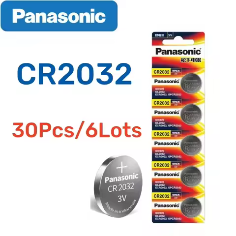 30pcs Original PANASONIC CR2032 CR 2032 3V Lithium Battery For Watch Calculator Clock Remote Control