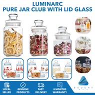 Luminarc Pure Jar Club with Lid Glass Air Tight Food Storage Container Kitchen Premium Quality Seala