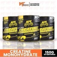 NPL 100% Micronized Creatine Monohydrate Unflavored powder 150 g ( 30 Servings )  - Makanan Tambahan