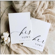 Vows card 15 - his vow her vow card with wedding promise |Wedding Vows |SHI1990