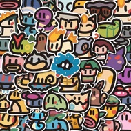 ☆100 Sheets/Set☆Pokémon Pikachu Pixelated Style Stickers Handbook Stickers Luggage Stickers Waterpro