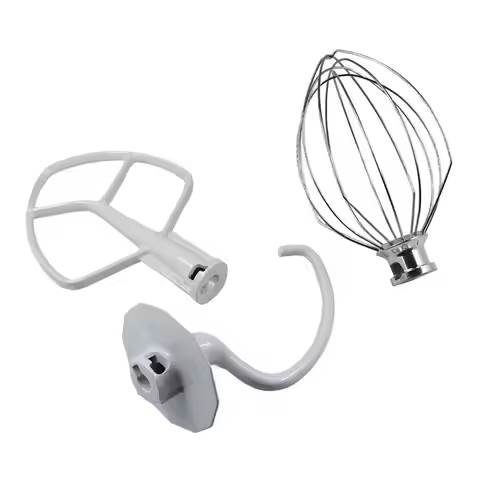 Beater K5AB Whisk K5AWW Hook K5ADH Compatible with Kitchenaid Mixer 5QT