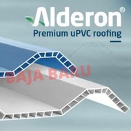 atap U PVC alderon putih doff,transparan,biru/atap U PVC harga per MTR