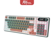 RK ROYAL KLUDGE S98 Wireless Mechanical Keyboard คีย์บอร์ดไร้สายแบบกลไก 98 คีย์ พร้อมจอแสดงผลอัจฉริยะและปุ่มควบคุม คีย์บอร์ดเกม Bluetooth 2.4G แบบมีสาย RGB 3 โหมด ปุ่มกด PBT คีย์บอร์ดแบบกำหนดเองแบบถอดเปลี่ยนได้แบบร้อน