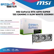 MSI GeForce RTX 4070 SUPER 12G GAMING X SLIM WHITE GDDR6X Graphics Card
