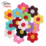15Pcs Flower Small Cute Iron On Patches For Clothes Kids Embroidered Sewing Fabric Girls Pack Diy Lo