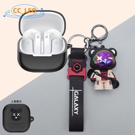 for Baseus Bass BS1 NC Case Baseus BS1 Silicone Soft Case Cartoon Bear Cute Astronaut Keychain Penda