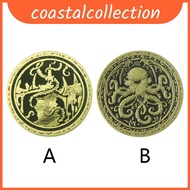 Cthulhu Coin Mythos Keyring With Zinc Alloy Material For Edition Gift Collectors