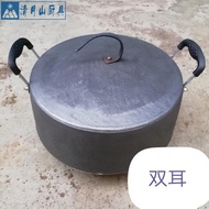 Huanxin Pig Iron Ding Can Dingpan Cast Iron Old Cooking Jar  Iron Top Pot Stew Pot Pig Iron PotA1