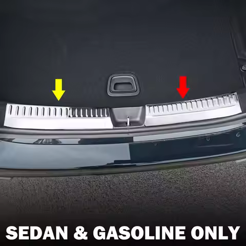 For Mercedes Benz E350 E450 E53 AMG Sedan W214 2024 2025 2026 Rear Bumper Trunk Sill Protector Cover