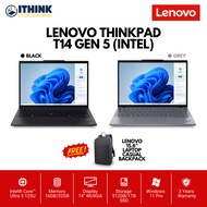 LENOVO THINKPAD T14 GEN 5 (INTEL) (ULTRA 5 125U, 16GB/32GB, 512GB/1TB, 14" WUXGA, BLACK/GREY, W11 PR