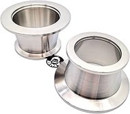 Conical Reducer with ISO-KF Flange KF16 KF25 KF40 KF50 (KF50 to KF40 Pack of 2pcs)