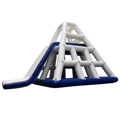 water rock climbing, iceberg hot wheel seesaw trampoline, triangle slide fun water floating