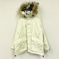 Helly Hansen 全拉鍊尼龍外套/連帽衫，白色，M 碼（古著）