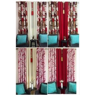 RED RING CURTAIN SOLD PER PIECE AND 3IN1 7FT/85INCHES
