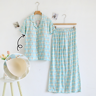ชุดนอน Muslin Pajamas Organic bamboo รุ่น (A1041 E1041 B1041)