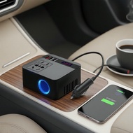 Car DC 12V to AC 220V Inverter, USB Fast Charging with LED Display  Penyongsang Kereta DC 12V ke AC 